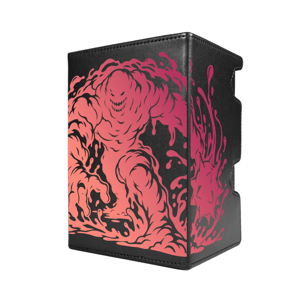 Here's another quality black deck box from LDB Duel featuring our exclusive Clayface art. Fits all types of trading card games, including Pokémon, Yu-Gi-Oh! and Magic The Gathering. The perfect card holder for the TCG player safely holds up to 100 double-sleeved cards. EVEN in extra thick sleeves. Comes with a pull-out dice tray. Basil-Karlo-mtg-tcg-accessories-card-storage-LDB-Duel