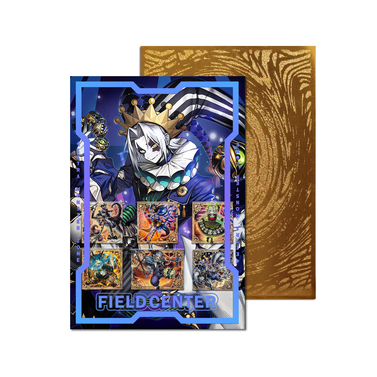 Centre de terrain en métal Dragon Rose noire