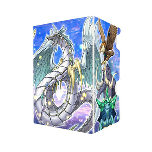 Here's another quality white deck box from LDB Duel featuring our exclusive Crystal Beasts art. Fits all types of trading card games, including Pokémon, Yu-Gi-Oh! and Magic The Gathering. The perfect card holder for the TCG player safely holds up to 100 double-sleeved cards. EVEN in extra thick sleeves. Comes with a pull-out dice tray. Amber-Mammoth-ygo-magic-digimon-card_protector-gaming-accesories-LDB-Duel