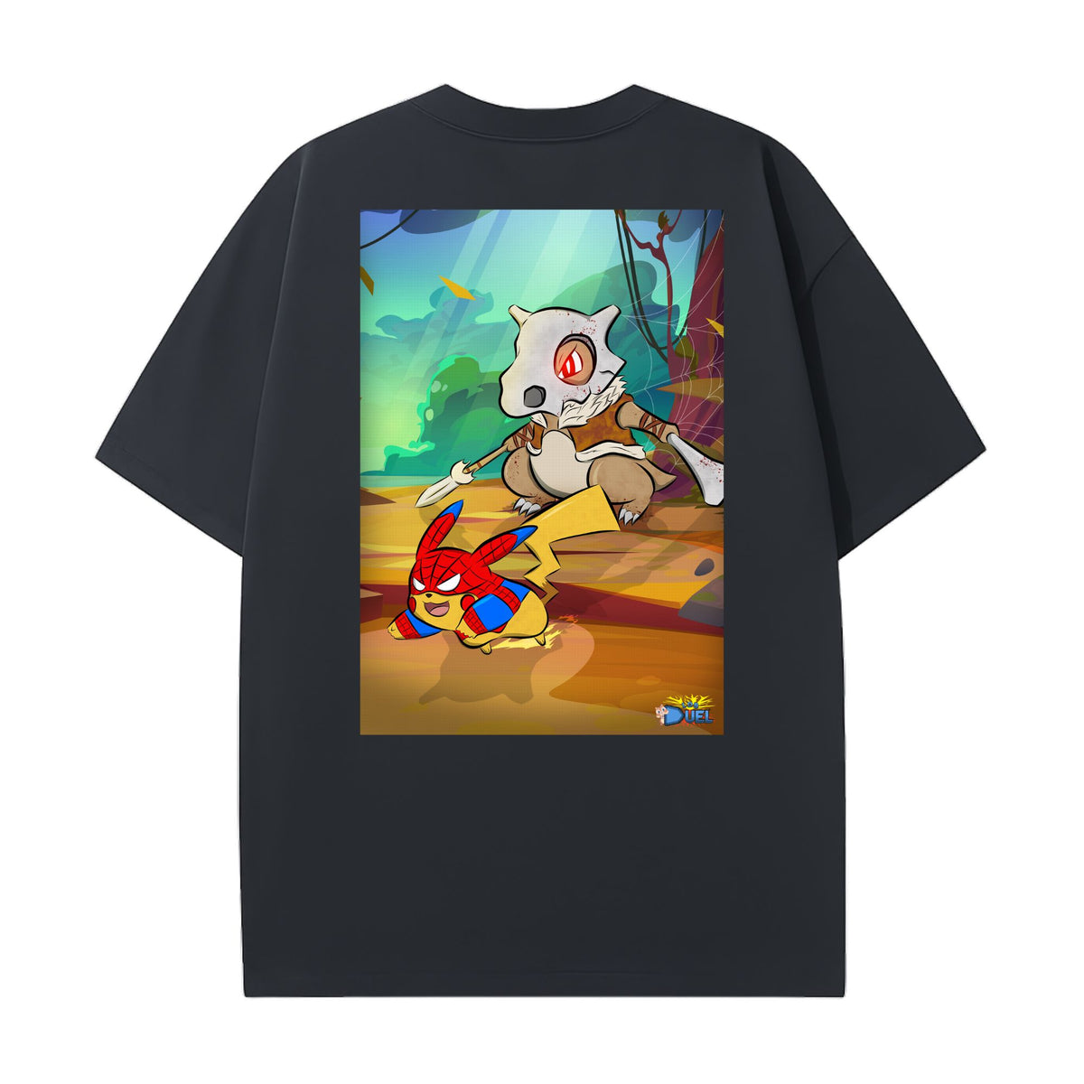 Level up your look with the premium Cubone's Last Hunt T-shirt design from LDB Duel. Crafted from soft, breathable cotton and finished with vibrant DTF printing, this black t-shirt is designed for comfort that lasts. Featuring a bold back design, it’s perfect for anime fans, TCG players, and gamers who want to stand out, whether at events, tournaments, or just relaxing with friends.  Bonee-anime-ygo-magic-tshirt-gaming-accesories-LDB-Duel