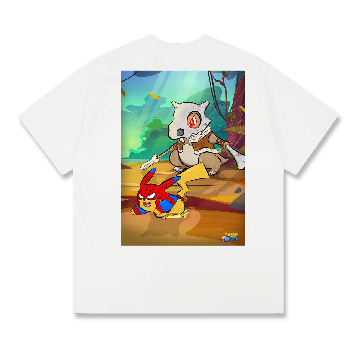 Level up your look with the premium Cubone's Last Hunt T-shirt design from LDB Duel. Crafted from soft, breathable cotton and finished with vibrant DTF printing, this white t-shirt is designed for comfort that lasts. Featuring a bold back design, it’s perfect for anime fans, TCG players, and gamers who want to stand out, whether at events, tournaments, or just relaxing with friends. Pokemon-anime-ygo-magic-tshirt-gaming-accesories-LDB-Duel