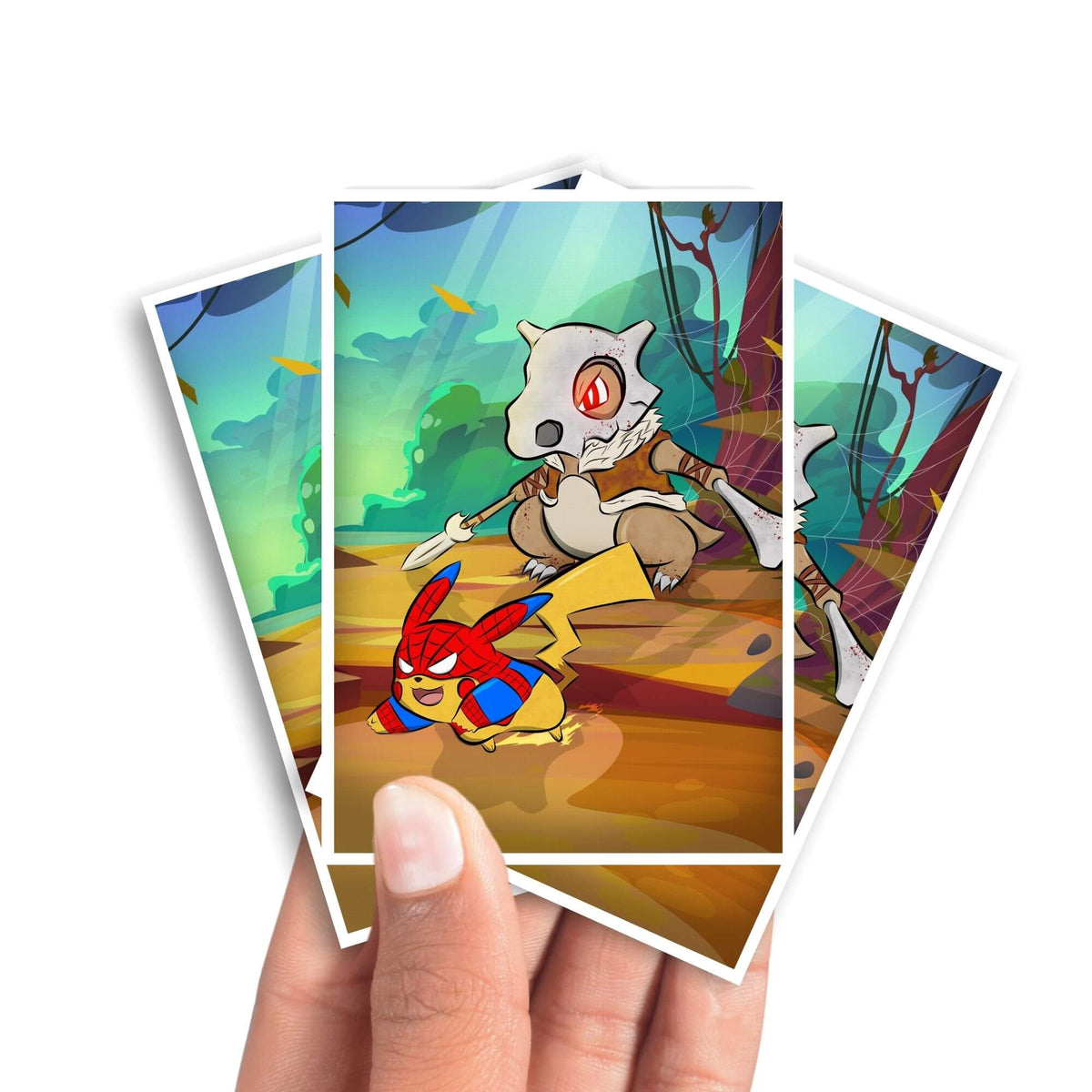 Protect and enhance your cards with our clean and crisp white border card sleeves. Featuring a minimalist design that complements any artwork, these sleeves offer a bright, timeless look. From LDB Duel. Printed with our exclusive Cubone's Last Hunt design for a fresh and premium finish. Bonee-pokemon-yugioh-mtg-card-protection-standard-japanese-dragon-shield-LDB-Duel-white