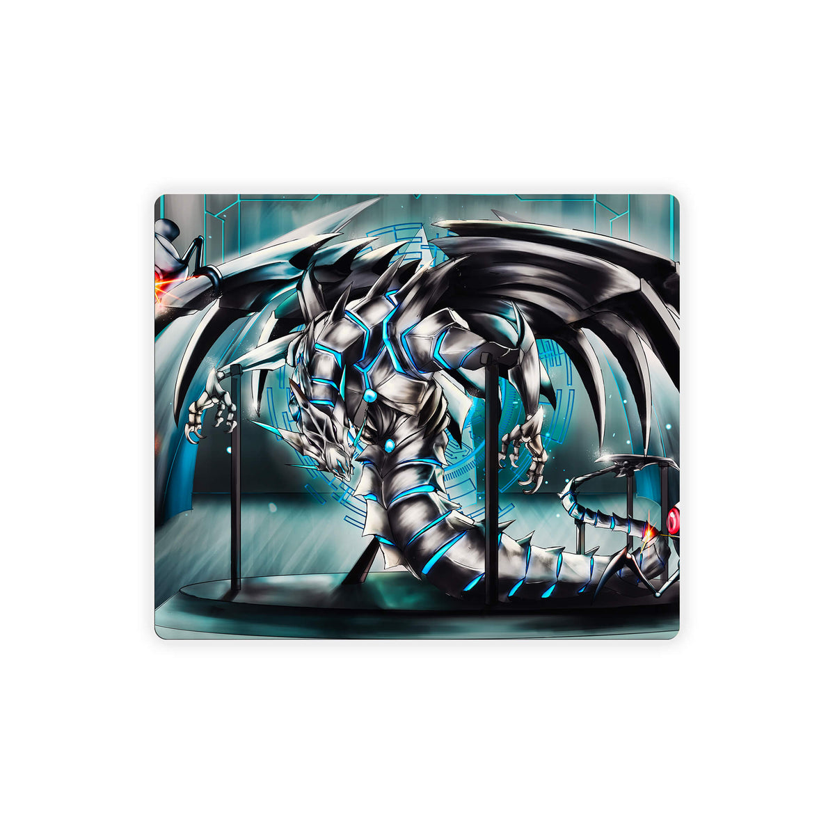 Enhance your gaming setup with our exclusive artwork Cyber Kaiju mouse pad! Featuring a soft cloth surface for precise mouse tracking and a durable rubber base for a stable grip, this 10x8.5 inch mouse pad is the perfect blend of style and performance. Plus, it's machine washable for easy maintenance! Cyber-dragon-yugioh-mtg-pokemon-custom-artwork-premium-durable-rubber-ldb-duel 