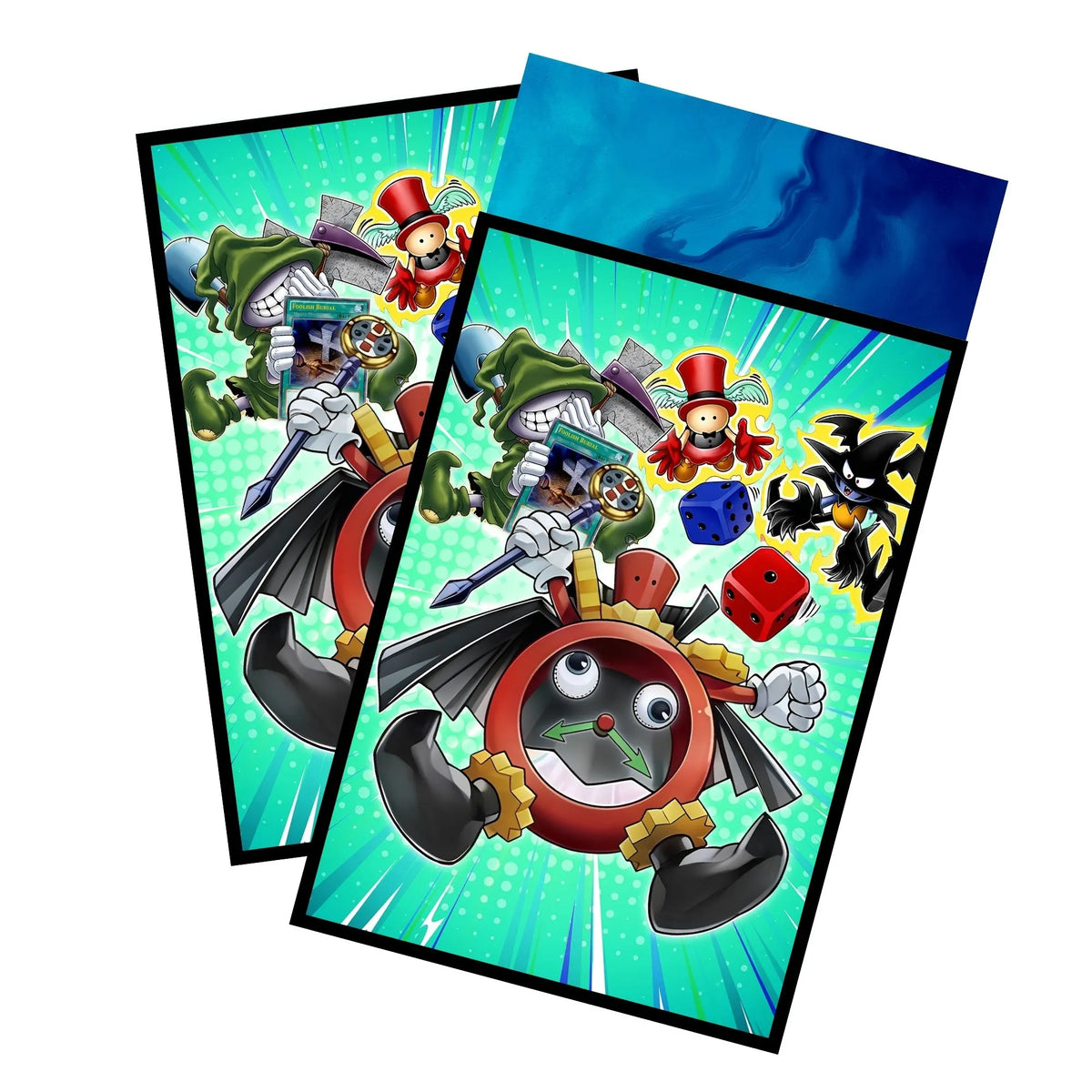 Enhance your cards with our elegant black border card sleeves, featuring a sleek, sophisticated design for a bold, modern aesthetic. From LDB Duel. Perfect for showcasing your collection, these sleeves are printed with our exclusive Dark Time Wizard design. Wizard-yugioh-card-protection-standard-japanese-dragon-shield-LDB-Duel-black