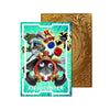 Level up your game with our custom-printed metal field centers, featuring exclusive Dark Time Wizard artwork in gold metal. Durable, scratch-resistant, and embossed with the iconic Yu-Gi-Oh! card back, these slim field centers fit perfectly in card sleeves. Wizard-yugioh-metal-card-embossed-design-custom-artwork-duel-accessories-ldb-duel