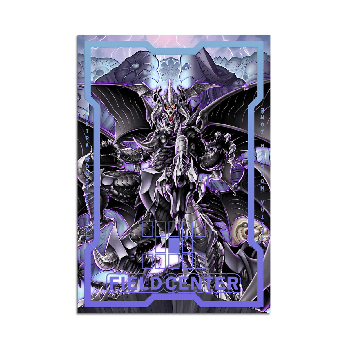 Centro de campo de metal oscuro Exodia