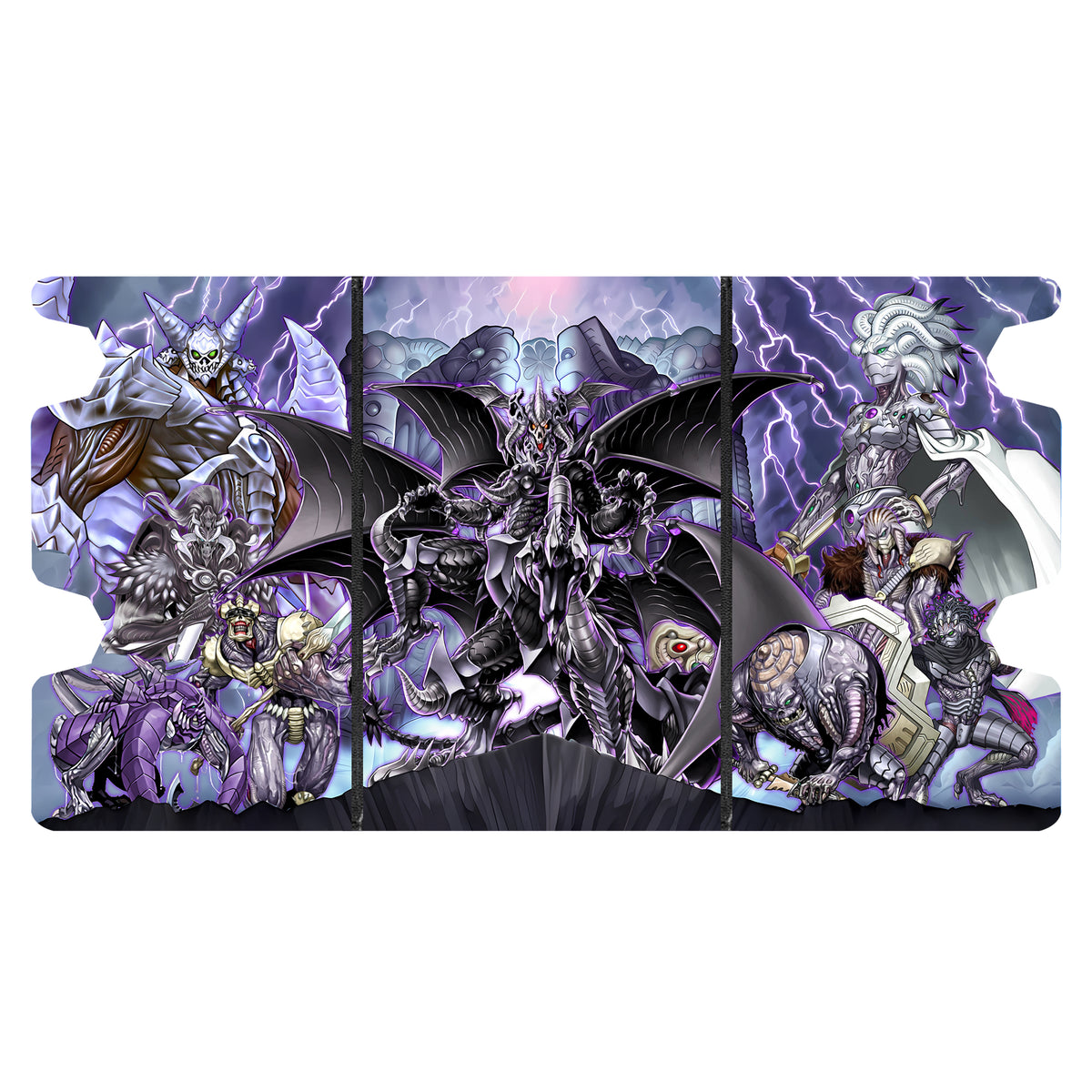 Here is the Full Lid Design of the Dark World Archetype Mach 3 Black Deck Box. Grapha-yugioh-custom-art-leather-durable-LDB-Duel