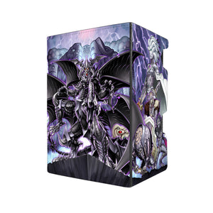 Here's another quality black deck box from LDB Duel featuring our exclusive Dark World Archetype art. Fits all types of trading card games, including Pokémon, Yu-Gi-Oh! and Magic The Gathering. The perfect card holder for the TCG player safely holds up to 100 double-sleeved cards. EVEN in extra thick sleeves. Comes with a pull-out dice tray. Kahkki-yugioh-mtg-pokemon-tcg-accessories-card-storage-LDB-Duel