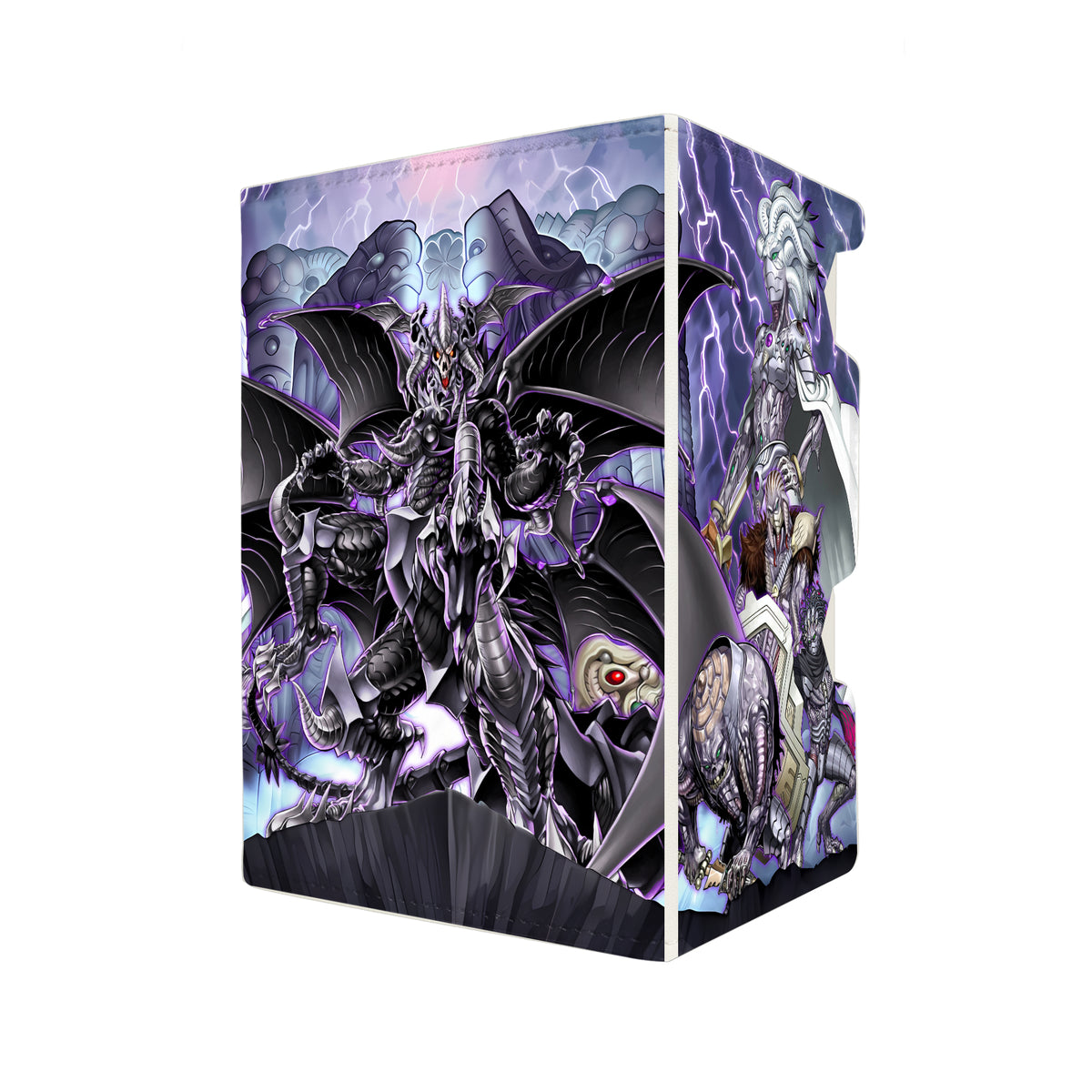 Here's another quality white deck box from LDB Duel featuring our exclusive Dark World Archetype art. Fits all types of trading card games, including Pokémon, Yu-Gi-Oh! and Magic The Gathering. The perfect card holder for the TCG player safely holds up to 100 double-sleeved cards. EVEN in extra thick sleeves. Comes with a pull-out dice tray. Kahkki-ygo-magic-digimon-card_protector-gaming-accesories-LDB-Duel
