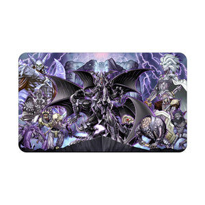 Transform your dueling experience with our exclusive art Dark World Archetype playmat from LDB Duel! Featuring a soft cloth top for smooth card movement and a durable rubber back for a secure grip, this 24x14 inch mat is machine washable and safe for cards and sleeves. Lucent-yugioh-mtg-pokemon-custom-artwork-premium-durable-rubber-ldb-duel