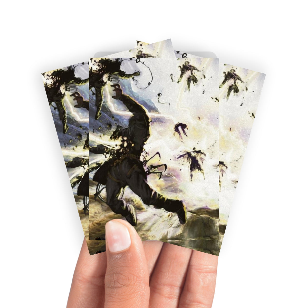 Keep your cards safe and stylish with our borderless card sleeves. Designed edge-to-edge to showcase your artwork, they offer a sleek, modern aesthetic. From LDB Duel, printed with the exclusive Day of Judgement design for a fresh, premium feel.Sorcery-yugioh-mtg-pokemon-card-protection-standard-japanese-dragon-shield-LDB-Duel-borderless