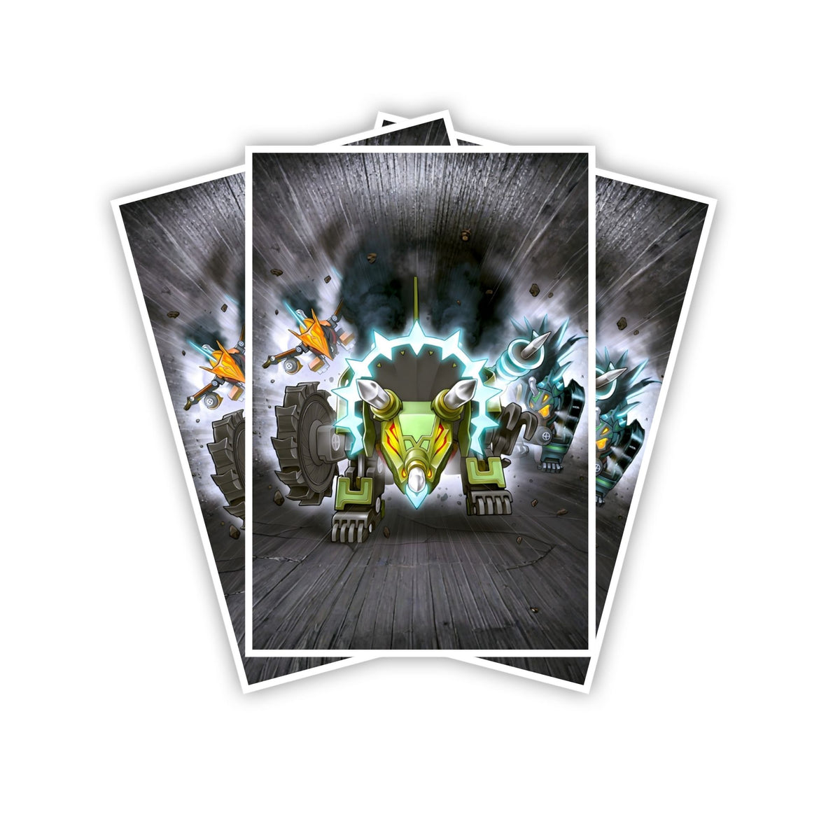Protect and enhance your cards with our clean and crisp white border card sleeves. Featuring a minimalist design that complements any artwork, these sleeves offer a bright, timeless look. From LDB Duel. Printed with our exclusive Dinomist Rush design for a fresh and premium finish. Dinomist-yugioh-mtg-pokemon-card-protection-standard-japanese-dragon-shield-LDB-Duel-white