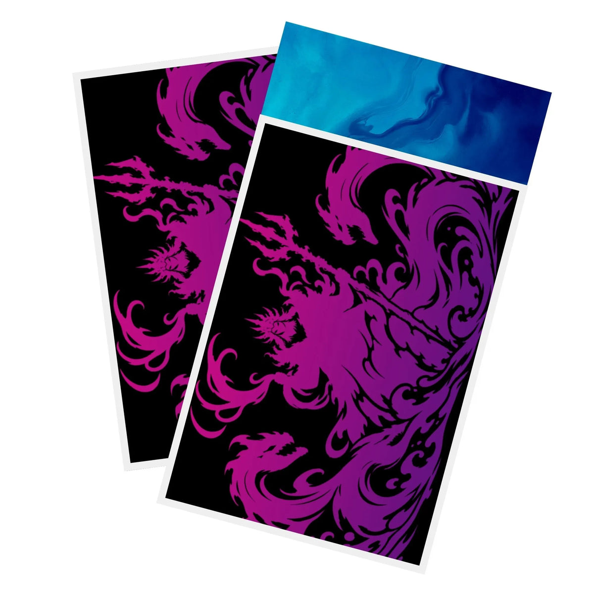Protect and enhance your cards with our clean and crisp white border card sleeves. Featuring a minimalist design that complements any artwork, these sleeves offer a bright, timeless look. From LDB Duel. Printed with our exclusive Ursula's Lair design for a fresh and premium finish. Villain-anime-card-protection-standard-japanese-dragon-shield-LDB-Duel-white