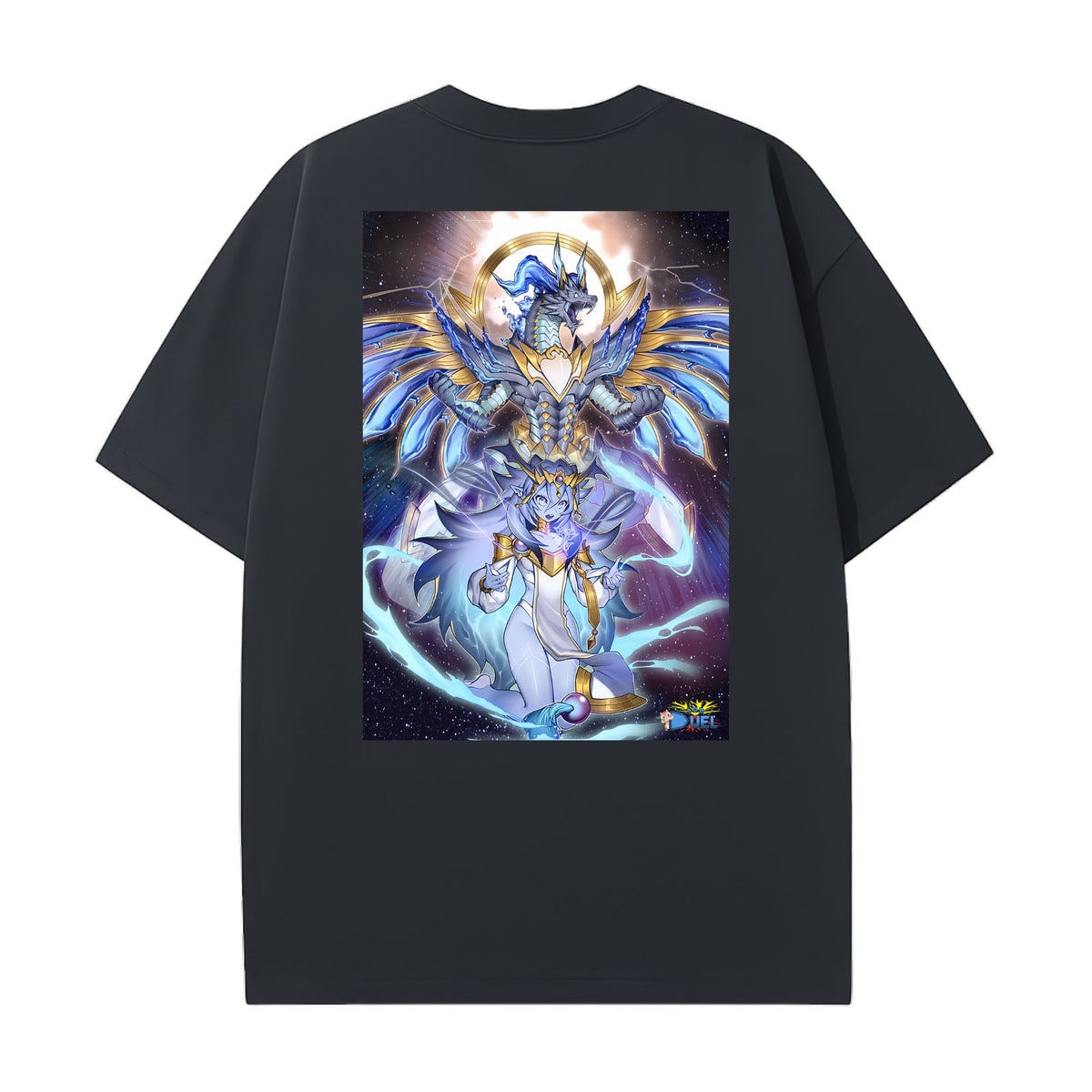 Level up your look with the premium Dominus Impulse T-shirt design from LDB Duel. Crafted from soft, breathable cotton and finished with vibrant DTF printing, this black t-shirt is designed for comfort that lasts. Featuring a bold back design, it’s perfect for anime fans, TCG players, and gamers who want to stand out, whether at events, tournaments, or just relaxing with friends.  Purge-anime-ygo-magic-tshirt-gaming-accesories-LDB-Duel