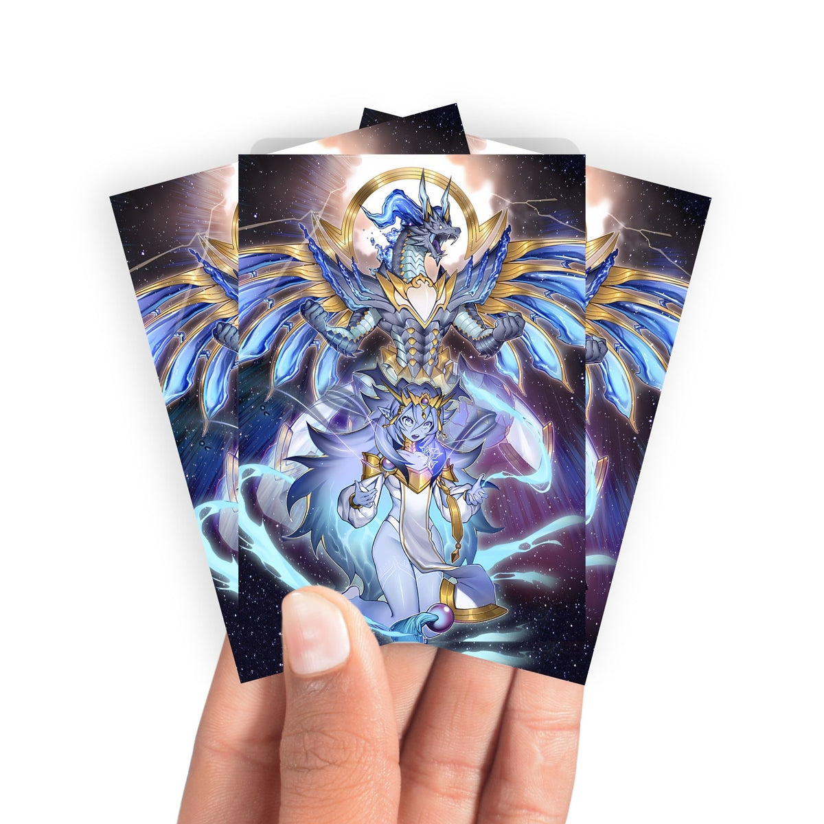 Keep your cards safe and stylish with our borderless card sleeves. Designed edge-to-edge to showcase your artwork, they offer a sleek, modern aesthetic. From LDB Duel, printed with the exclusive Dominus Impulse design for a fresh, premium feel.Dominus-yugioh-mtg-pokemon-card-protection-standard-japanese-dragon-shield-LDB-Duel-borderless