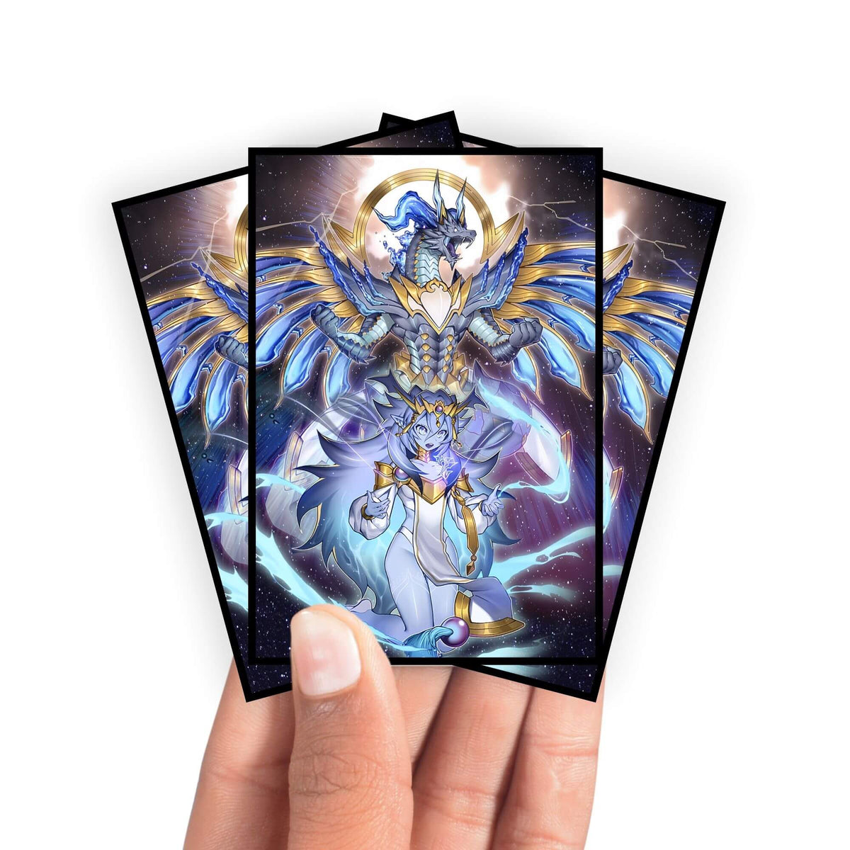 Enhance your cards with our elegant black border card sleeves, featuring a sleek, sophisticated design for a bold, modern aesthetic. From LDB Duel. Perfect for showcasing your collection, these sleeves are printed with our exclusive Dominus Impulse design. Dark-yugioh-mtg-pokemon-card-protection-standard-japanese-dragon-shield-LDB-Duel-black