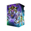 Here's another quality black deck box from LDB Duel featuring our exclusive Doom King Archetype art. Fits all types of trading card games, including Pokémon, Yu-Gi-Oh! and Magic The Gathering. The perfect card holder for the TCG player safely holds up to 100 double-sleeved cards. EVEN in extra thick sleeves. Comes with a pull-out dice tray. Bright-Armageddon-yugioh-tcg-accessories-card-storage-LDB-Duel