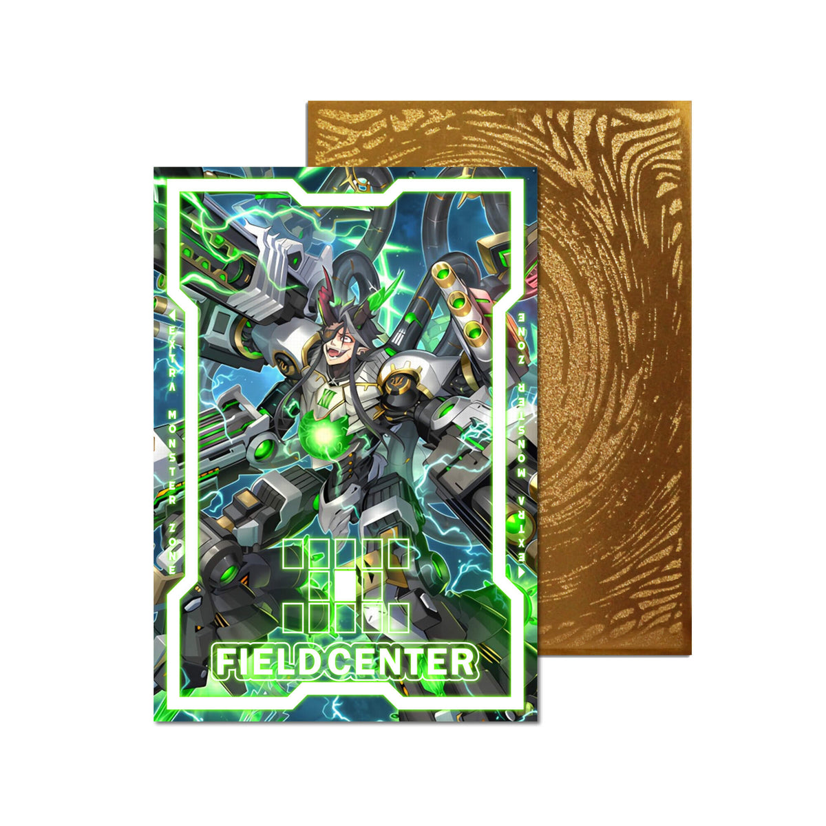 Centre de terrain en métal Dragon Rose noire