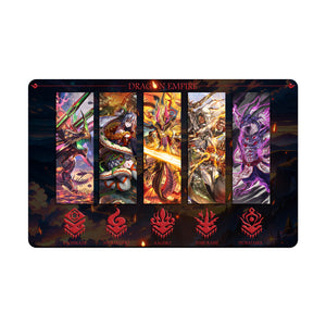 Transform your dueling experience with our exclusive art Dragon Empire playmat from LDB Duel! Featuring a soft cloth top for smooth card movement and a durable rubber back for a secure grip, this 24x14 inch mat is machine washable and safe for cards and sleeves. Magallanica-yugioh-mtg-pokemon-custom-artwork-premium-durable-rubber-ldb-duel