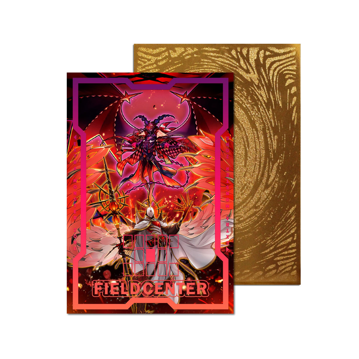 Centre de terrain en métal Dragon Rose noire