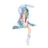Hatsune Miku Noodle Stopper Figure -Rabbit Ear Hood Pajama Blue Color ver.-