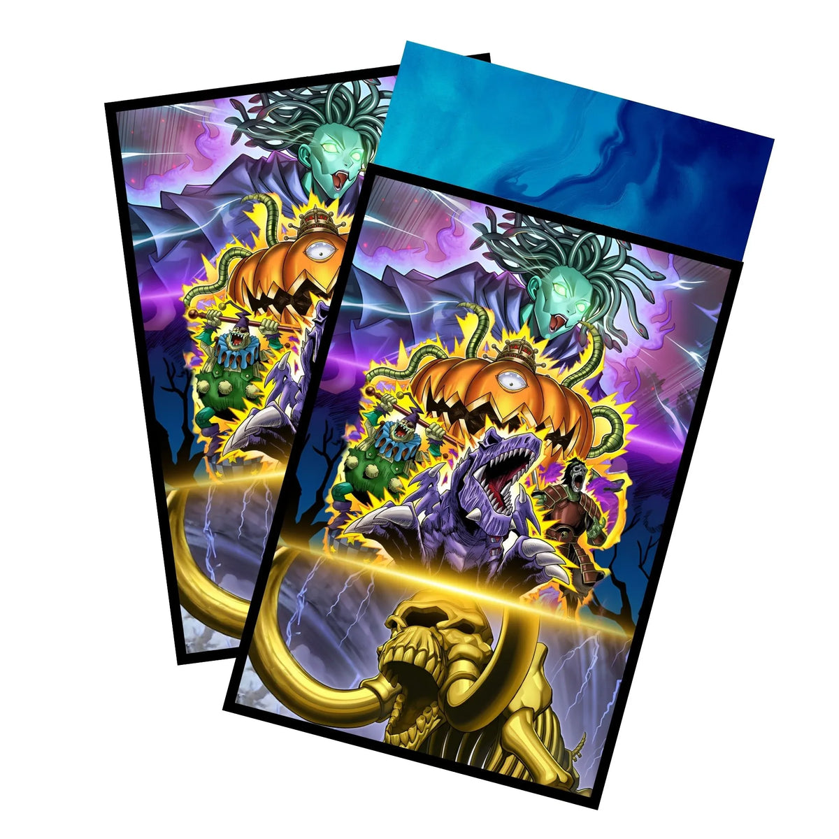 Enhance your cards with our elegant black border card sleeves, featuring a sleek, sophisticated design for a bold, modern aesthetic. From LDB Duel. Perfect for showcasing your collection, these sleeves are printed with our exclusive Ectoplasmic Fortification design. Dragon-yugioh-card-protection-standard-japanese-dragon-shield-LDB-Duel-black