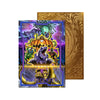 Level up your game with our custom-printed metal field centers, featuring exclusive Ectoplasmic Fortification artwork in gold metal. Durable, scratch-resistant, and embossed with the iconic Yu-Gi-Oh! card back, these slim field centers fit perfectly in card sleeves. Zombie-yugioh-metal-card-embossed-design-custom-artwork-duel-accessories-ldb-duel