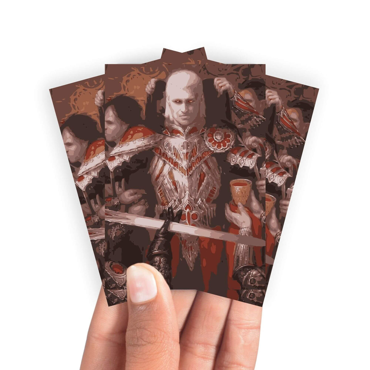 Keep your cards safe and stylish with our borderless card sleeves. Designed edge-to-edge to showcase your artwork, they offer a sleek, modern aesthetic. From LDB Duel, printed with the exclusive Edgar Markov design for a fresh, premium feel.Vampire-Knight-mtg-card-protection-standard-japanese-dragon-shield-LDB-Duel-borderless