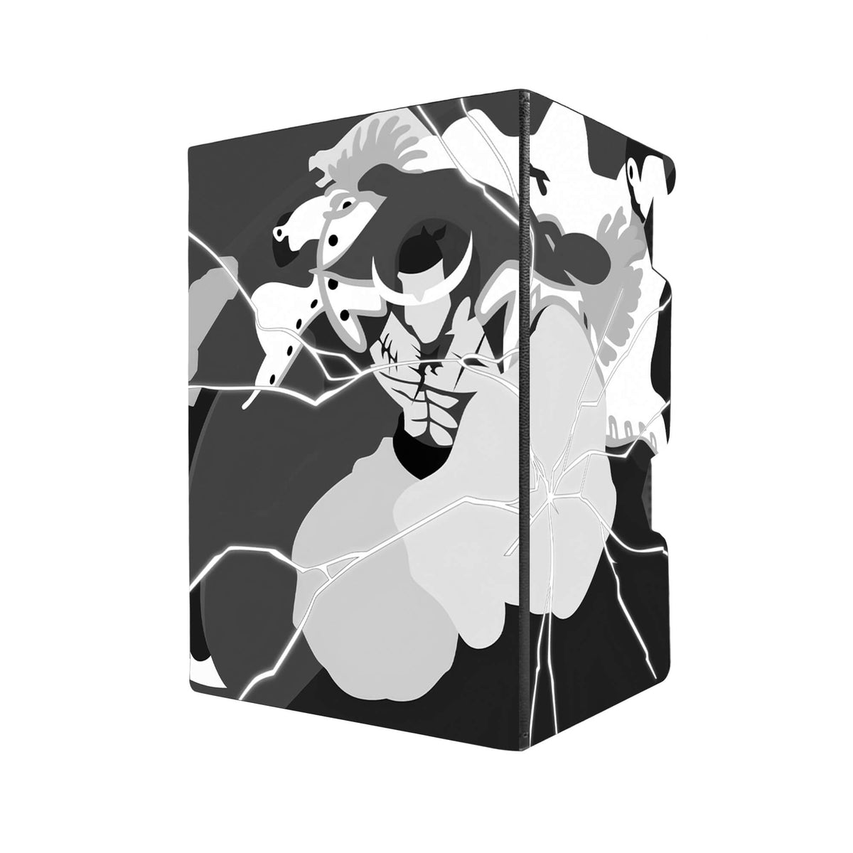 Here's another quality black deck box from LDB Duel featuring our exclusive Edward Newgate art. Fits all types of trading card games, including Pokémon, Yu-Gi-Oh! and Magic The Gathering. The perfect card holder for the TCG player safely holds up to 100 double-sleeved cards. EVEN in extra thick sleeves. Comes with a pull-out dice tray. Whitebeard-onepie-tcg-accessories-card-storage-LDB-Duel