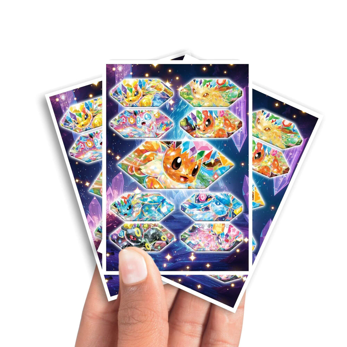 Protect and enhance your cards with our clean and crisp white border card sleeves. Featuring a minimalist design that complements any artwork, these sleeves offer a bright, timeless look. From LDB Duel. Printed with our exclusive Eevee Evolutions design for a fresh and premium finish. Sylveon-pokemon-yugioh-mtg-card-protection-standard-japanese-dragon-shield-LDB-Duel-white