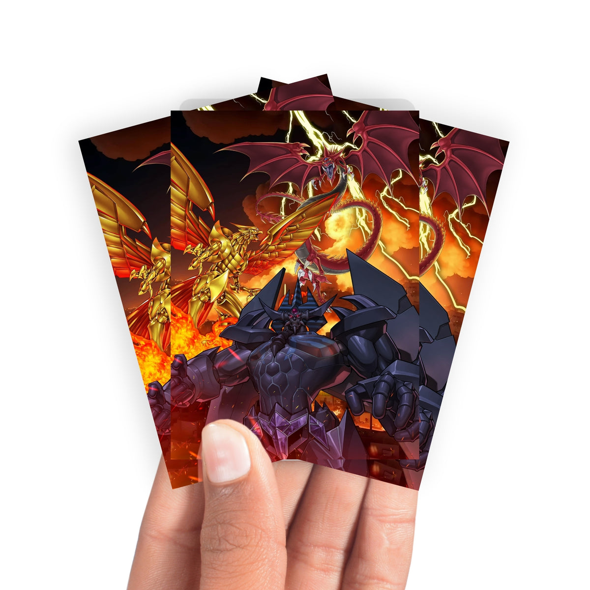 Keep your cards safe and stylish with our borderless card sleeves. Designed edge-to-edge to showcase your artwork, they offer a sleek, modern aesthetic. From LDB Duel, printed with the exclusive Egyptian Gods design for a fresh, premium feel.Pokemon-yugioh-mtg-pokemon-card-protection-standard-japanese-dragon-shield-LDB-Duel-borderless