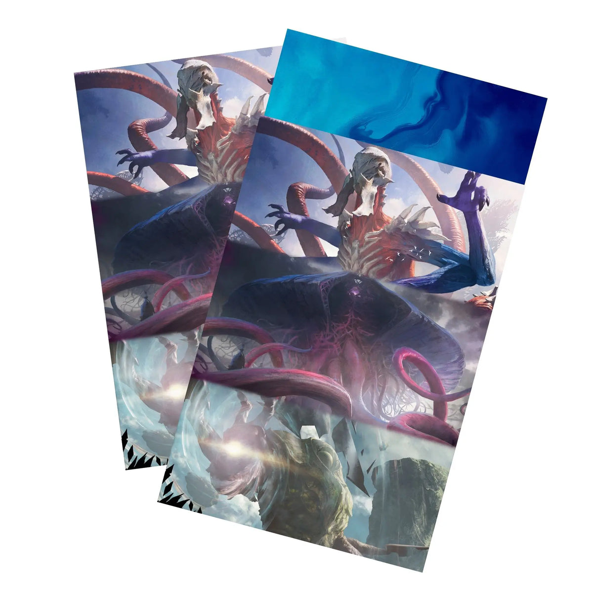 Keep your cards safe and stylish with our borderless card sleeves. Designed edge-to-edge to showcase your artwork, they offer a sleek, modern aesthetic. From LDB Duel, printed with the exclusive Eldrazi design for a fresh, premium feel.Ulamog-mtg-card-protection-standard-japanese-dragon-shield-LDB-Duel-borderless