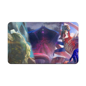 Transform your dueling experience with our exclusive art Eldrazi playmat from LDB Duel! Featuring a soft cloth top for smooth card movement and a durable rubber back for a secure grip, this 24x14 inch mat is machine washable and safe for cards and sleeves. Emrakul-yugioh-mtg-pokemon-custom-artwork-premium-durable-rubber-ldb-duel