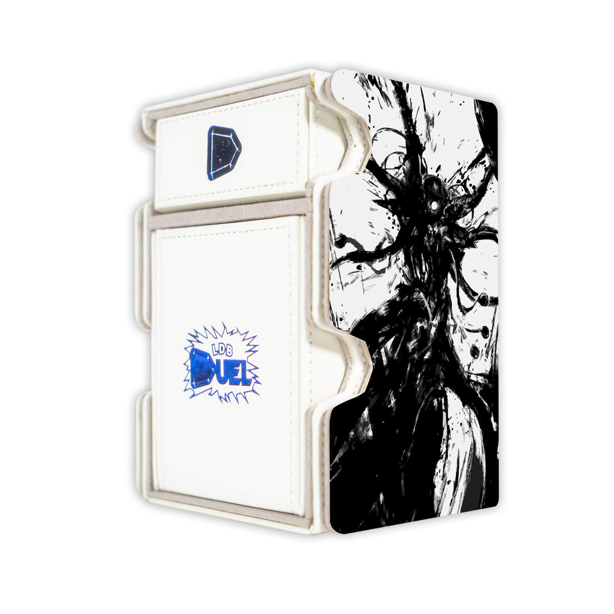 Here is the Right View of the Elesh Norn, Mother of Machines Mach 3 White Deck Box. Vampire-Knight-mtg-deck-tray-dice-tray-LDB-Duel