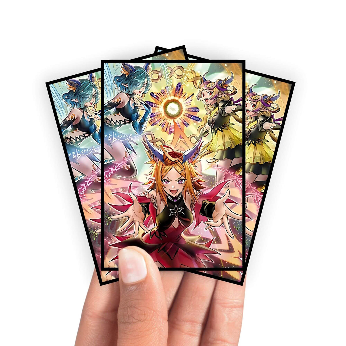 Enhance your cards with our elegant black border card sleeves, featuring a sleek, sophisticated design for a bold, modern aesthetic. From LDB Duel. Perfect for showcasing your collection, these sleeves are printed with our exclusive Elfnote Archetype design. Elfnote-yugioh-mtg-pokemon-card-protection-standard-japanese-dragon-shield-LDB-Duel-black