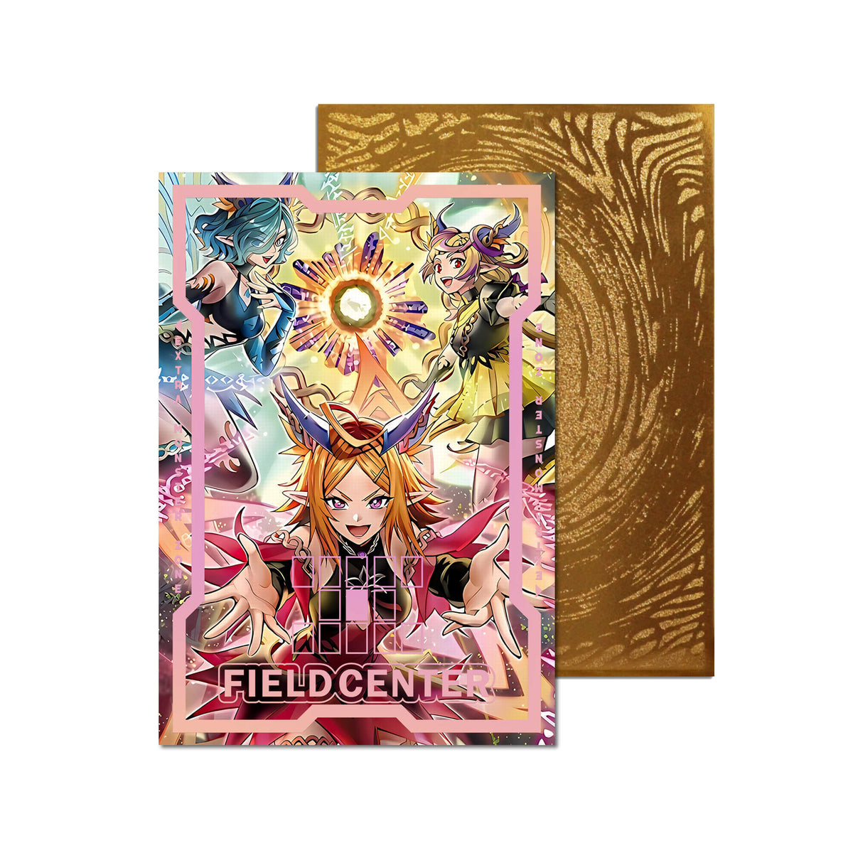 Centre de terrain en métal Dragon Rose noire