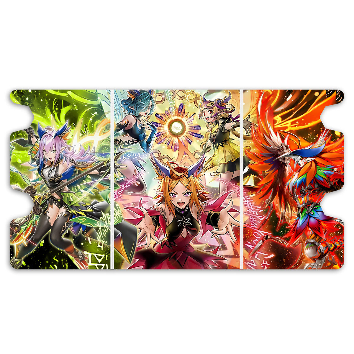 Here is the Full Lid Design of the Elfnote Archetype Mach 3 White Deck Box. Regina-yugioh-custom-deck-portable-collector-LDB-Duel