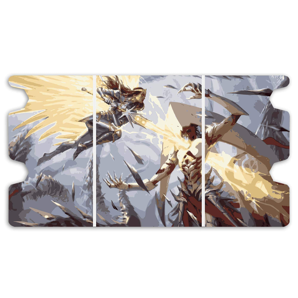 Here is the Full Lid Design of the Elspeth's Smite Mach 3 White Deck Box. Instant-mtg-custom-deck-portable-collector-LDB-Duel