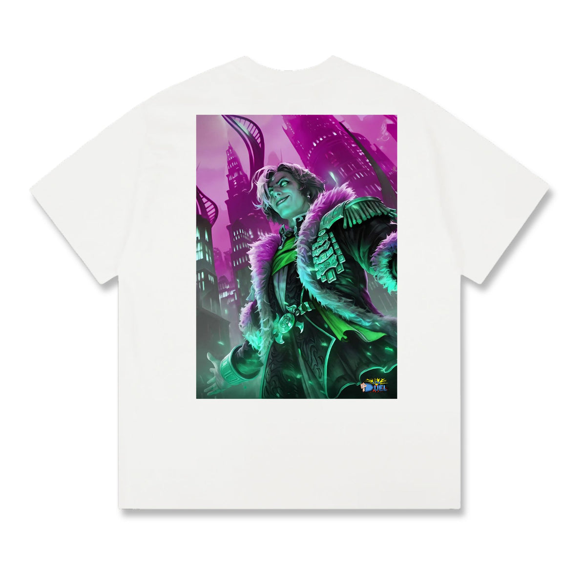 Level up your look with the premium Emet Selch, Unsundered T-shirt design from LDB Duel. Crafted from soft, breathable cotton and finished with vibrant DTF printing, this white t-shirt is designed for comfort that lasts. Featuring a bold back design, it’s perfect for anime fans, TCG players, and gamers who want to stand out, whether at events, tournaments, or just relaxing with friends. Final-Fantasy-anime-magic-tshirt-gaming-accesories-LDB-Duel