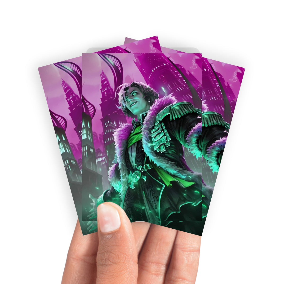 Keep your cards safe and stylish with our borderless card sleeves. Designed edge-to-edge to showcase your artwork, they offer a sleek, modern aesthetic. From LDB Duel, printed with the exclusive Emet Selch, Unsundered design for a fresh, premium feel.Final-Fantasy-yugioh-mtg-pokemon-card-protection-standard-japanese-dragon-shield-LDB-Duel-borderless