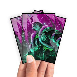 Enhance your cards with our elegant black border card sleeves, featuring a sleek, sophisticated design for a bold, modern aesthetic. From LDB Duel. Perfect for showcasing your collection, these sleeves are printed with our exclusive Emet Selch, Unsundered design. Polydegmons-Purgation-yugioh-mtg-pokemon-card-protection-standard-japanese-dragon-shield-LDB-Duel-black