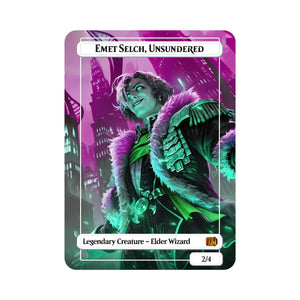 Level up your game with our custom-printed metal orica card, featuring exclusive Emet Selch, Unsundered artwork in gold metal. Durable, scratch-resistant, and embossed with the iconic Yu-Gi-Oh! card back, these slim field centers fit perfectly in card sleeves. True-Rampart-yugioh-mtg-pokemon-metal-card-embossed-design-custom-artwork-duel-accessories-ldb-duel