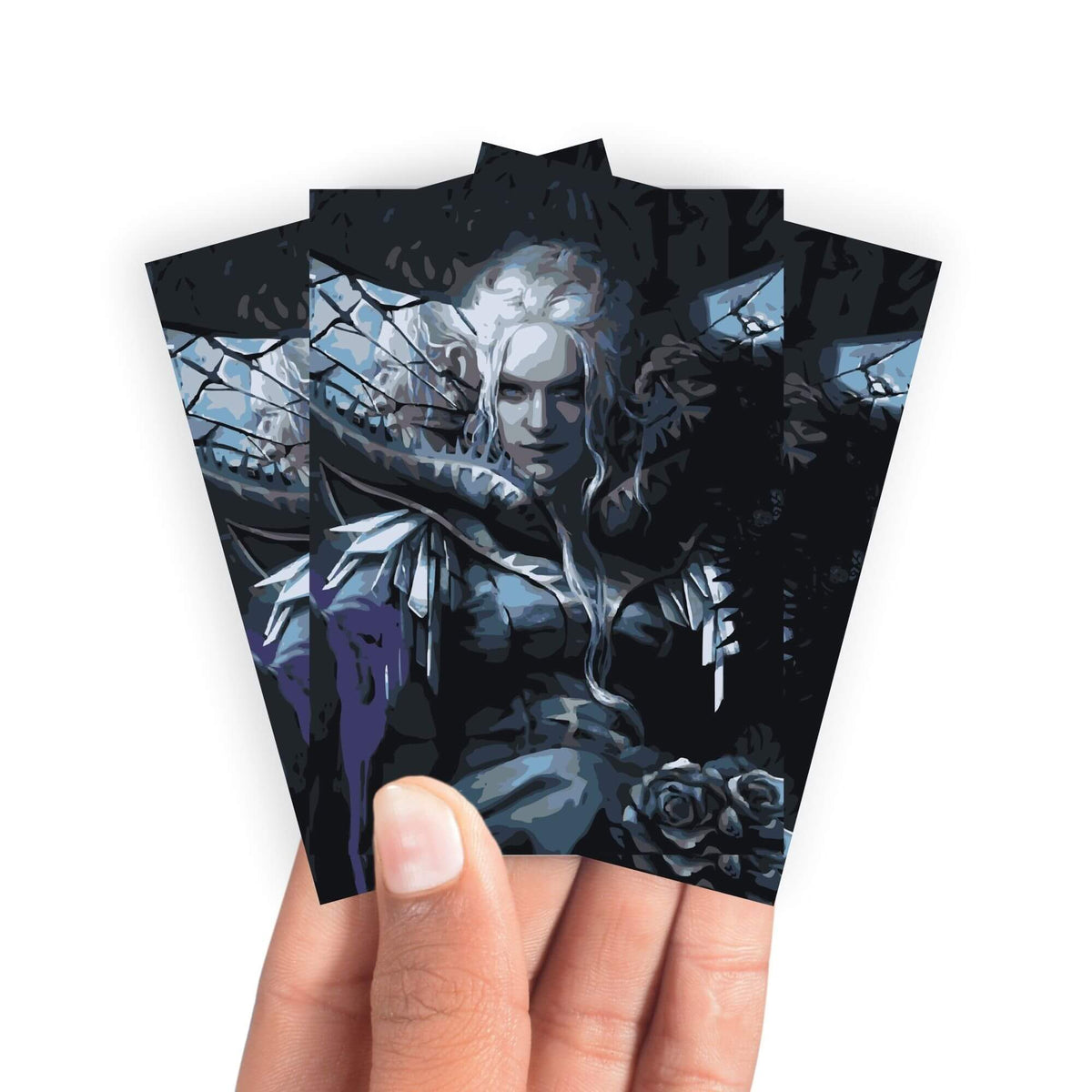 Keep your cards safe and stylish with our borderless card sleeves. Designed edge-to-edge to showcase your artwork, they offer a sleek, modern aesthetic. From LDB Duel, printed with the exclusive Eriette of the Charmed Apple design for a fresh, premium feel.Legendary-Creature-mtg-card-protection-standard-japanese-dragon-shield-LDB-Duel-borderless
