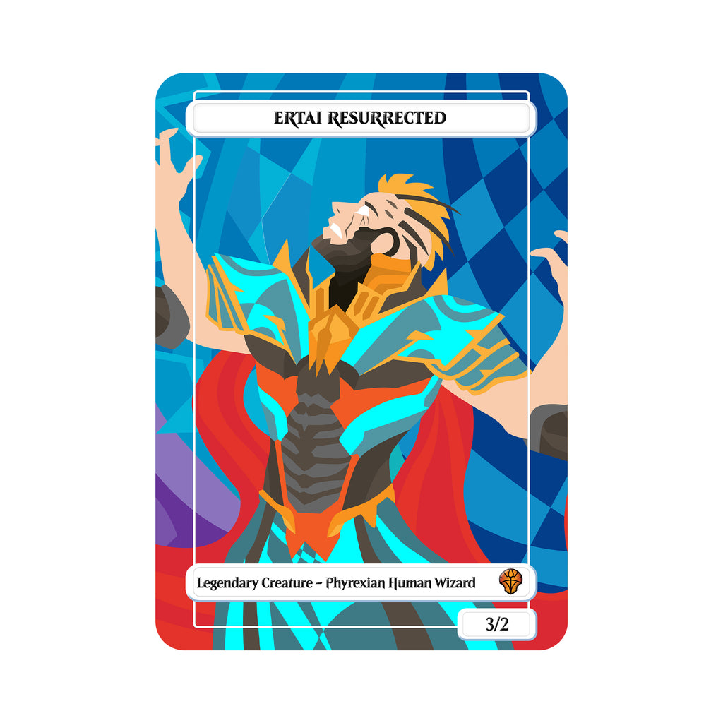 Tarjeta Orica de metal resucitado Ertai