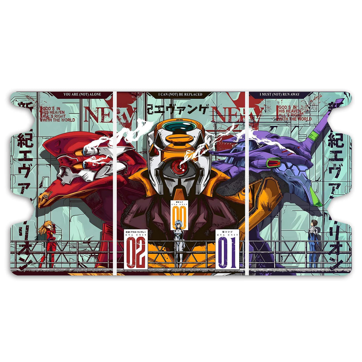 Here is the Full Lid Design of the Evangelion Unit Mach 3 White Deck Box. Eva-Unit-01-anime-custom-deck-portable-collector-LDB-Duel
