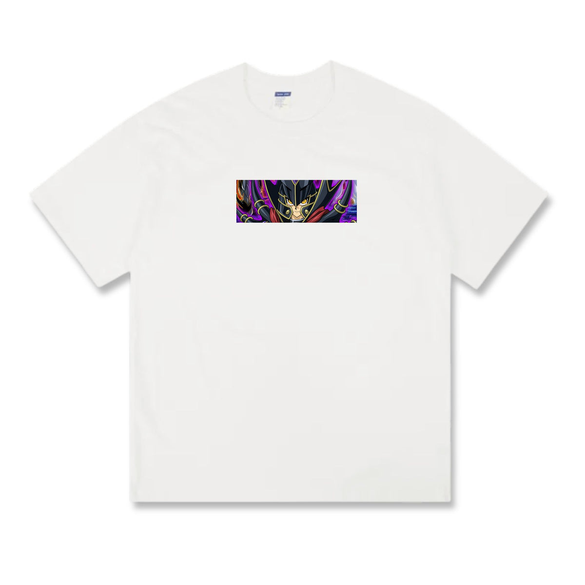 Step up your style with the premium Evil HERO T-shirt design from LDB Duel. Made from soft, breathable cotton and printed with vibrant DTF artwork, this white t-shirt is built for comfort and lasting wear. Choose your look with front design options like a small chest logo or bold center print. Perfect for anime lovers, TCG players, and gaming fans everywhere. Dark-Knight-anime-yugioh-tcg-accessories-tshirt-LDB-Duel