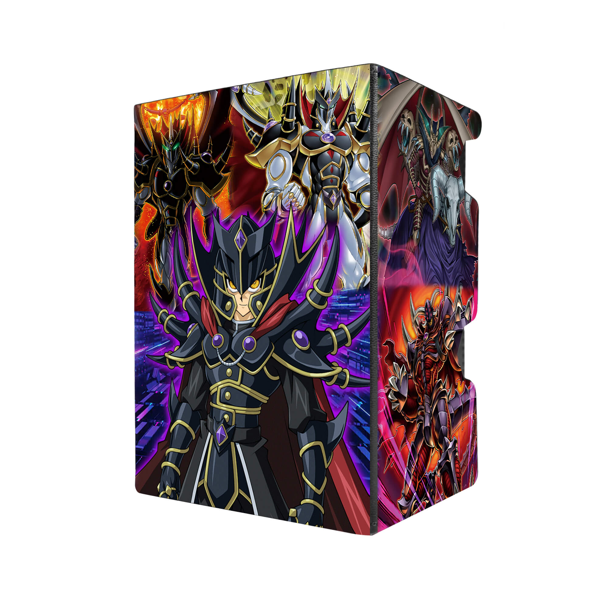 Evil HERO deck box - Holds 100 Double Sleeved Cards Black Evil HERO deck box - Holds 100 Double Sleeved Cards Black