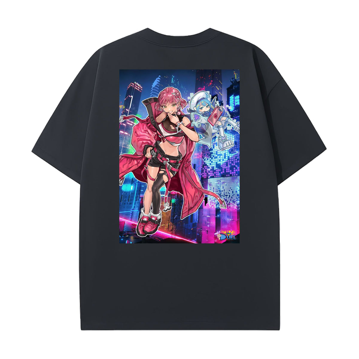 Level up your look with the premium Evil Twin Ki-sikil T-shirt design from LDB Duel. Crafted from soft, breathable cotton and finished with vibrant DTF printing, this black t-shirt is designed for comfort that lasts. Featuring a bold back design, it’s perfect for anime fans, TCG players, and gamers who want to stand out, whether at events, tournaments, or just relaxing with friends.  Frost-anime-ygo-magic-tshirt-gaming-accesories-LDB-Duel