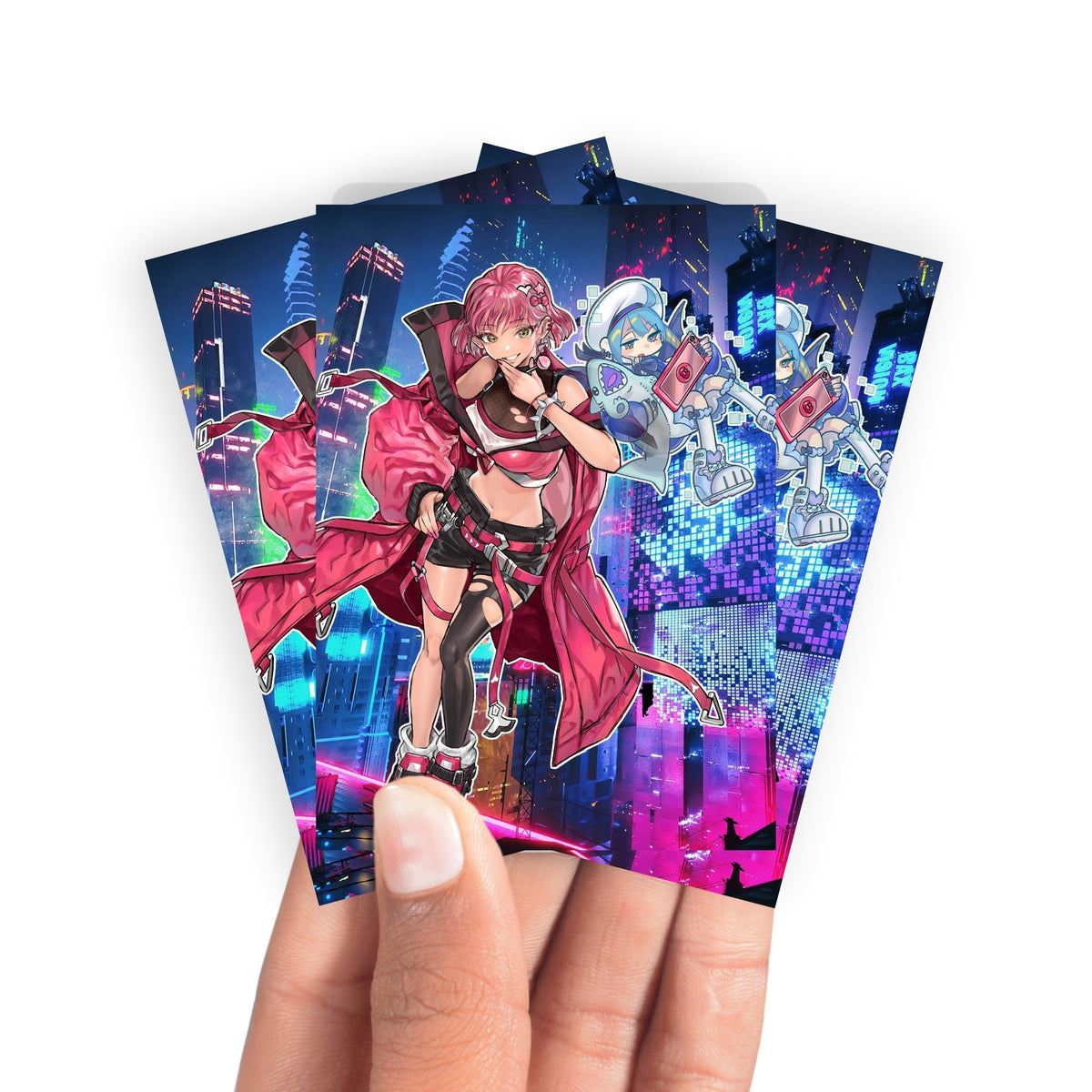 Keep your cards safe and stylish with our borderless card sleeves. Designed edge-to-edge to showcase your artwork, they offer a sleek, modern aesthetic. From LDB Duel, printed with the exclusive Evil Twin Ki-sikil design for a fresh, premium feel.Evil-Twin-yugioh-mtg-pokemon-card-protection-standard-japanese-dragon-shield-LDB-Duel-borderless