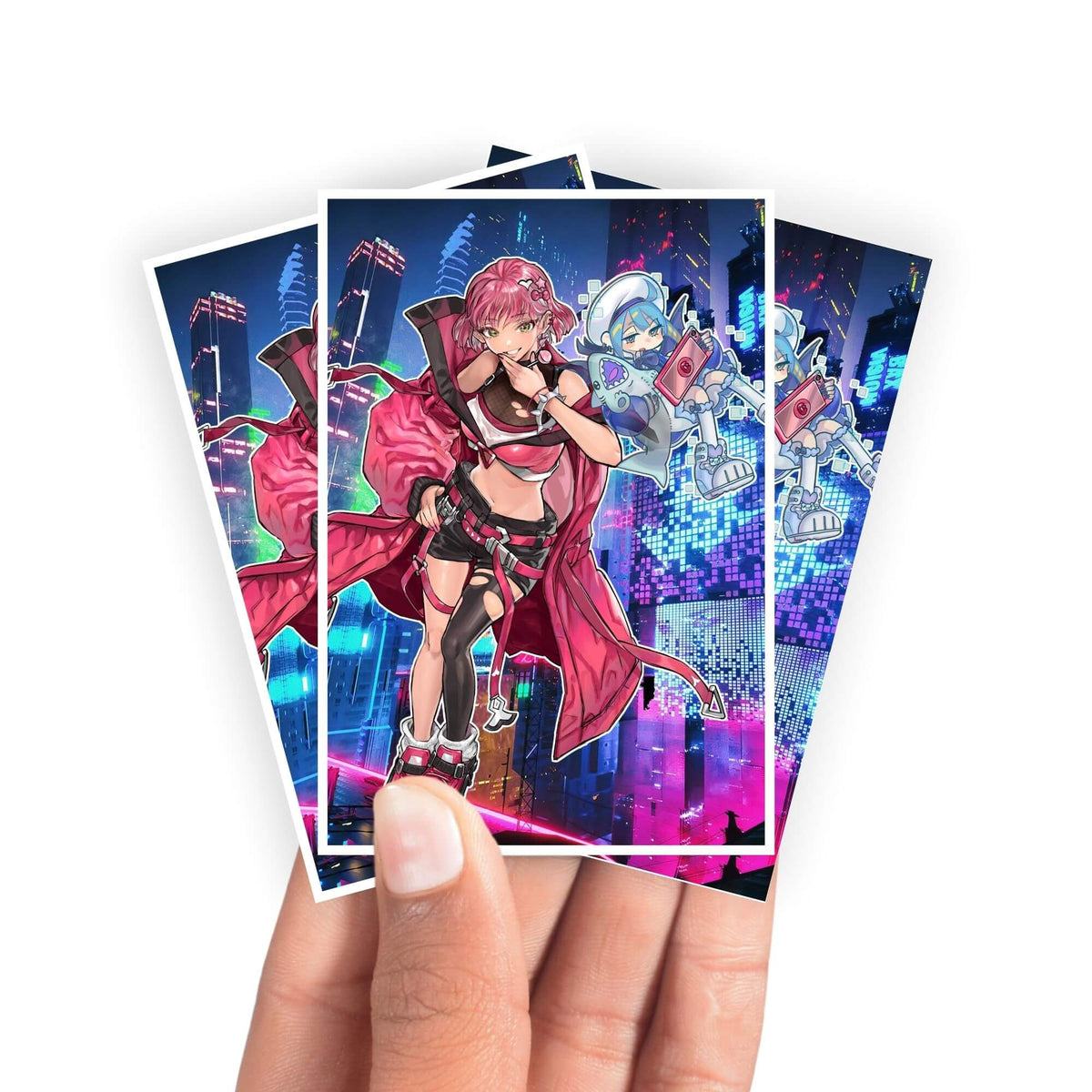 Protect and enhance your cards with our clean and crisp white border card sleeves. Featuring a minimalist design that complements any artwork, these sleeves offer a bright, timeless look. From LDB Duel. Printed with our exclusive Evil Twin Ki-sikil design for a fresh and premium finish. Treat-yugioh-mtg-pokemon-card-protection-standard-japanese-dragon-shield-LDB-Duel-white